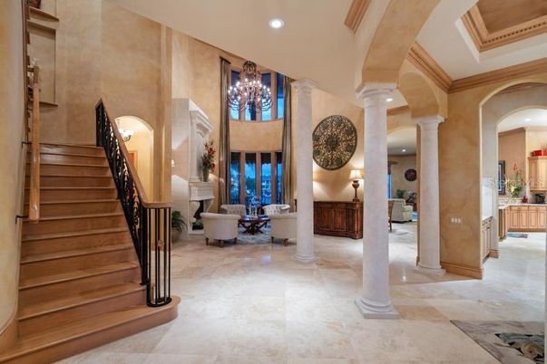 Chandelier, Interior, Recessed Lighting