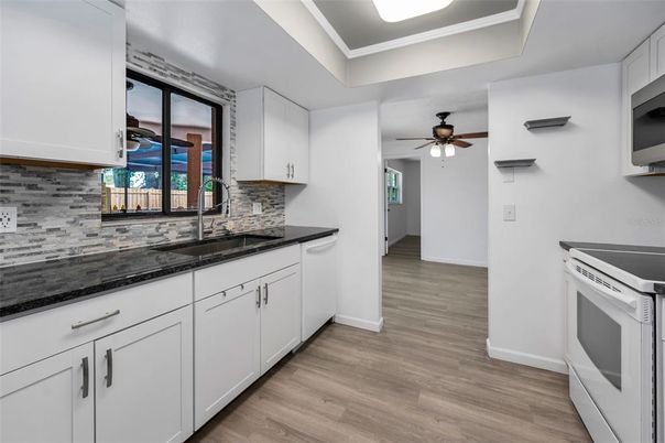 Interior, Kitchen, Wood Texture Flooring