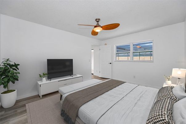 Bedroom, Interior, Wood Texture Flooring