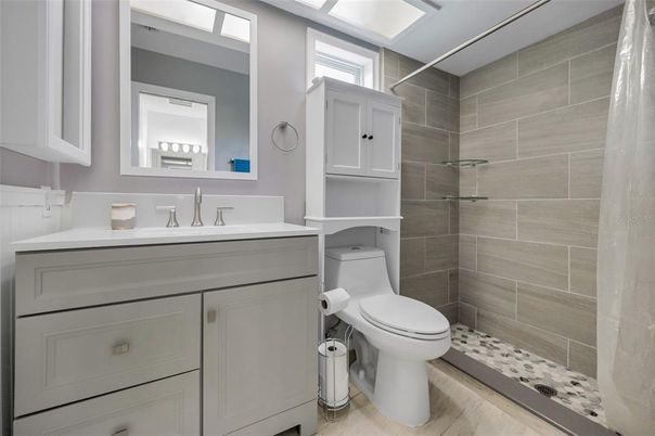 Bathroom, Interior, Wood Texture Flooring