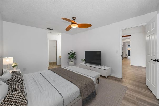 Bedroom, Interior, Wood Texture Flooring