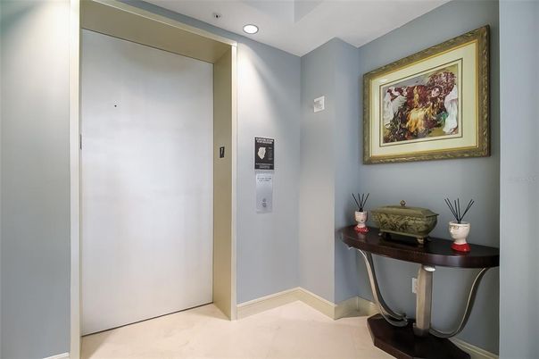 Elevator, Interior, Recessed Lighting