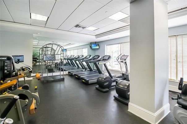 Fitness Equipment, Gym, Interior, Recessed Lighting