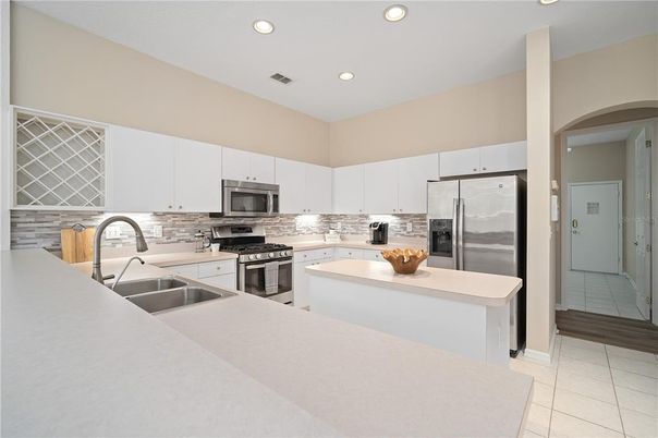 Interior, Kitchen, Recessed Lighting, Stainless Steel Appliances