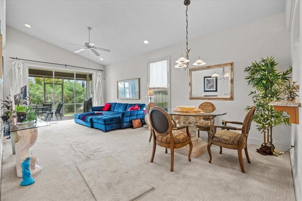 Dining room, Interior, Living room, Pendant Lights, Recessed Lighting
