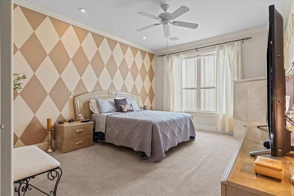 Bedroom, Interior, Recessed Lighting