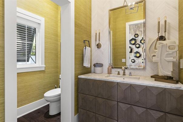 Bathroom, Interior, Wood Texture Flooring
