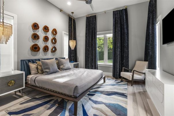 Bedroom, Interior, Recessed Lighting