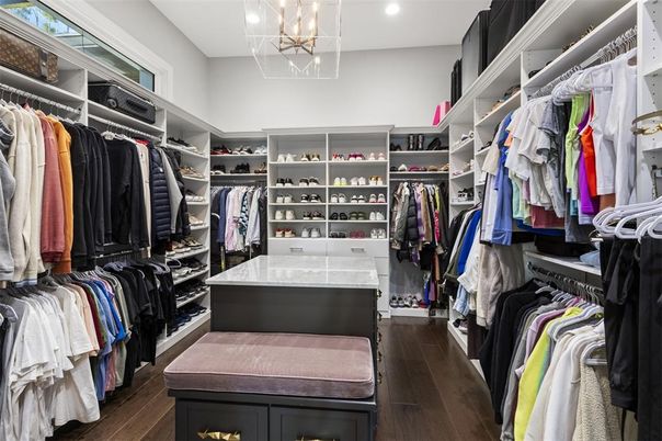 Interior, Recessed Lighting, Walk-in Closets, Wood Texture Flooring