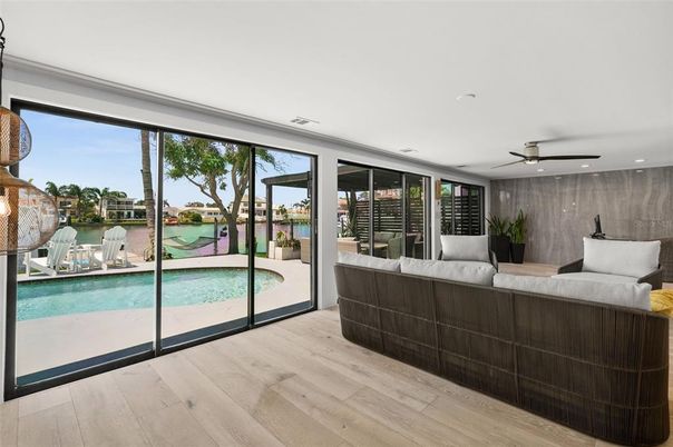 Interior, Recessed Lighting, Water, Wood Texture Flooring