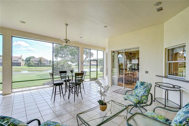 Dining room, Interior, Recessed Lighting, Sun Room, Water