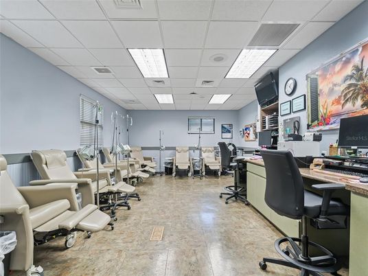 Fitness Equipment, Gym, Home Office, Interior, Recessed Lighting