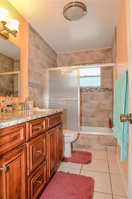 Bathroom, Dual Sink Vanities, Glass Shower, Interior