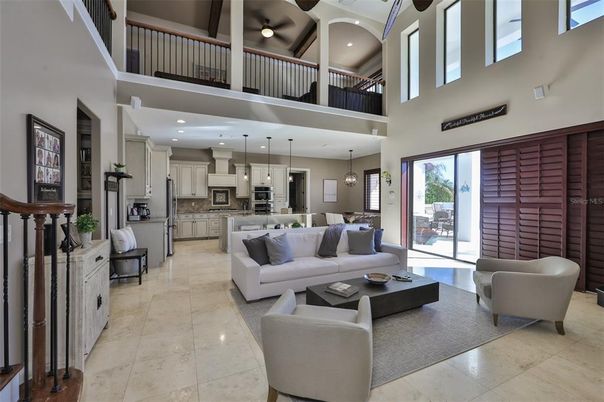 Interior, Kitchen, Living room, Pendant Lights, Recessed Lighting, Stainless Steel Appliances