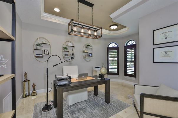 Home Office, Interior, Pendant Lights, Recessed Lighting