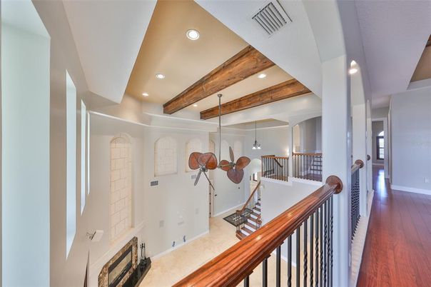 Interior, Recessed Lighting, Wooden Beams, Wood Texture Flooring