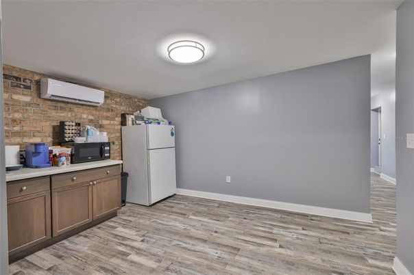 Interior, Kitchen, Stone Walls, Wood Texture Flooring