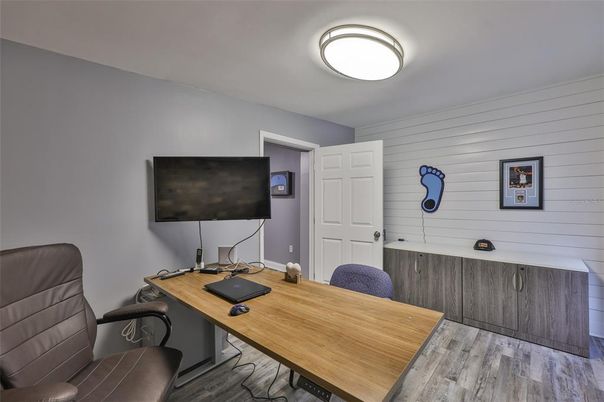 Home Office, Interior, Wood Texture Flooring