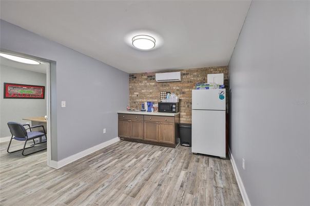 Interior, Kitchen, Stone Walls, Wood Texture Flooring