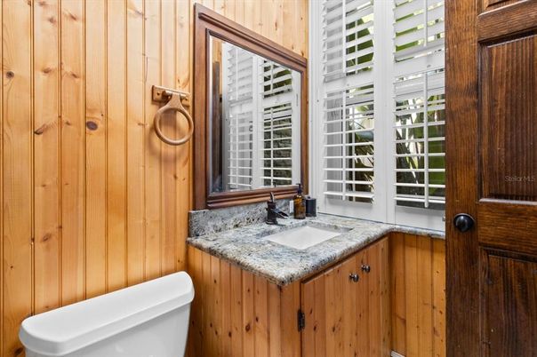 Bathroom, Interior, Wooden Walls
