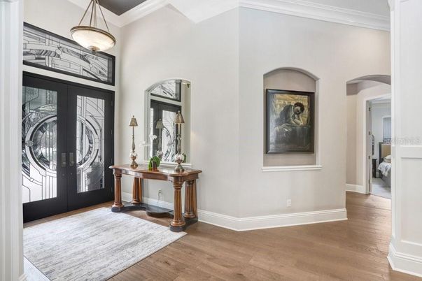 Interior, Pendant Lights, Wood Texture Flooring