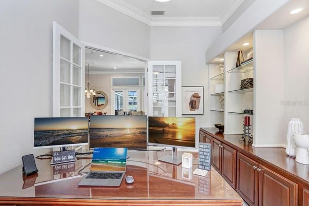Home Office, Interior, Recessed Lighting