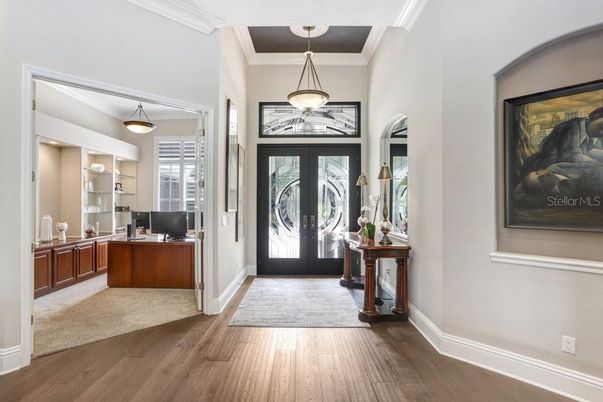 Interior, Pendant Lights, Wood Texture Flooring
