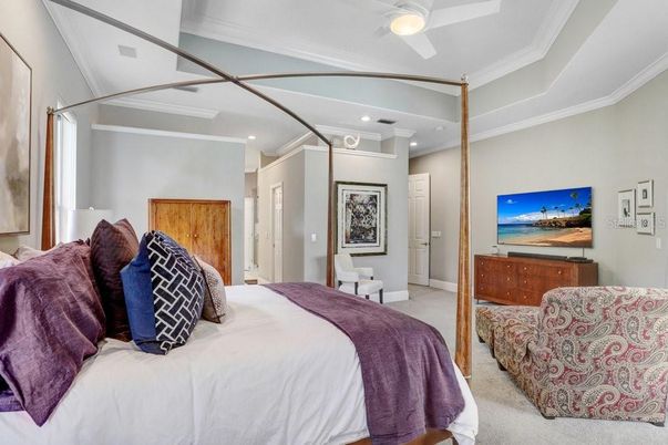 Bedroom, Interior, Recessed Lighting