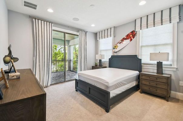 Bedroom, Interior, Recessed Lighting