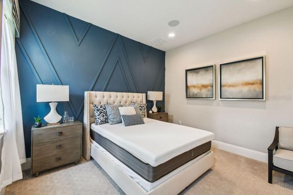 Bedroom, Interior, Recessed Lighting