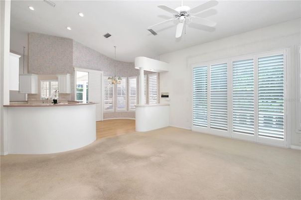 Empty room, Interior, Pendant Lights, Recessed Lighting