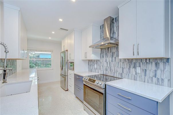 Interior, Kitchen, Recessed Lighting, Stainless Steel Appliances