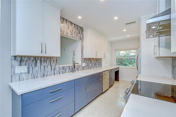 Interior, Kitchen, Recessed Lighting, Stainless Steel Appliances