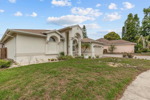 Attached, Backyard, Exterior, Facade, Mediterranean