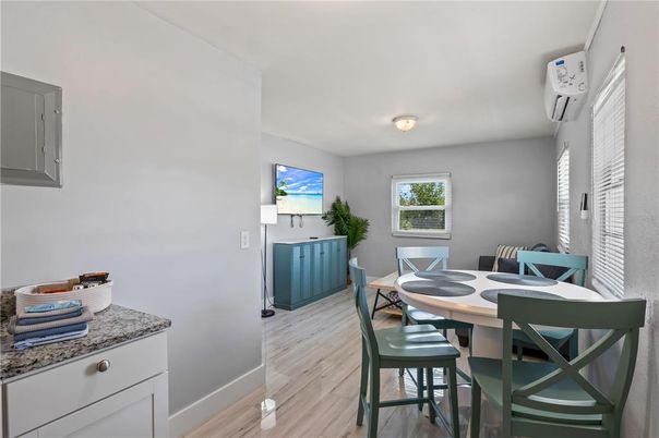 Dining room, Interior, Wood Texture Flooring
