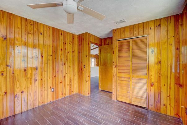 Empty room, Interior, Wood Texture Flooring, Wooden Walls