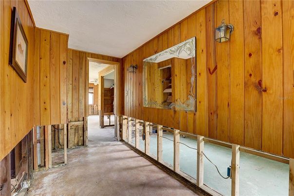 Empty room, Interior, Wooden Walls