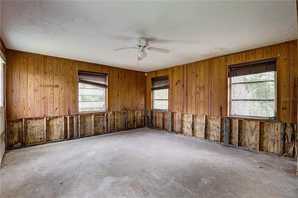 Empty room, Interior, Wooden Walls