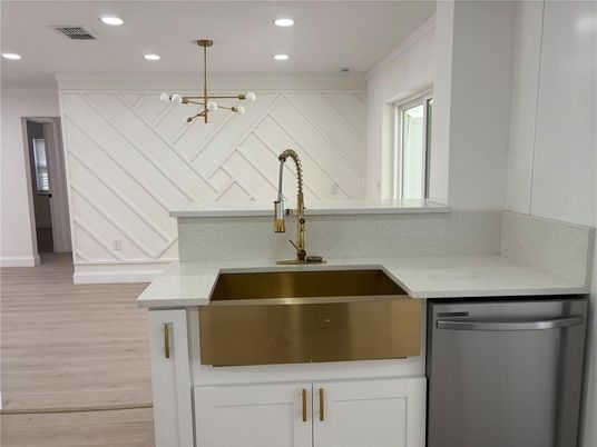 Interior, Kitchen, Pendant Lights, Recessed Lighting, Stainless Steel Appliances