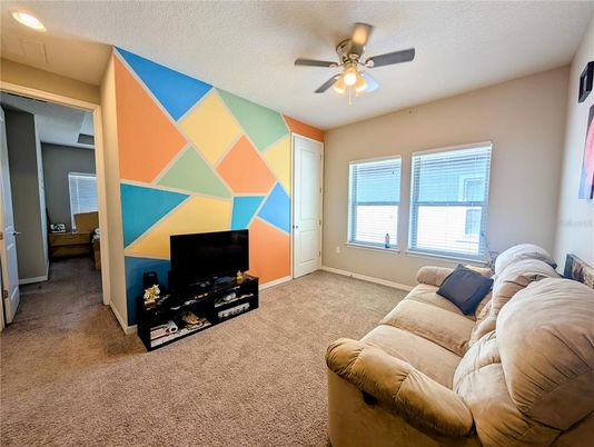 Interior, Living room, Recessed Lighting