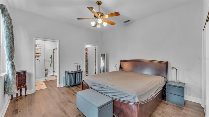 Bedroom, Interior, Wood Texture Flooring