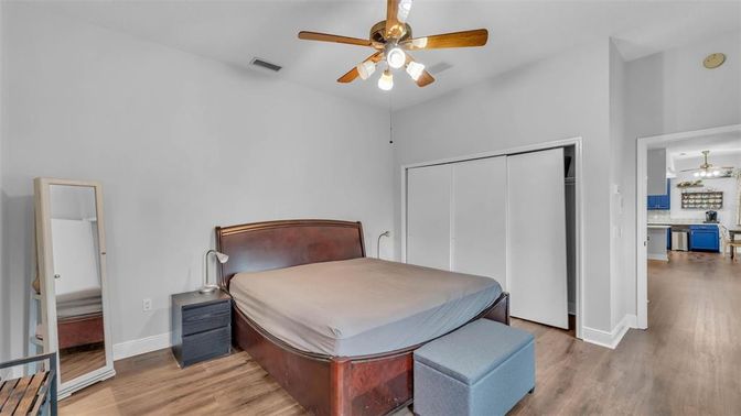 Bedroom, Interior, Water, Wood Texture Flooring