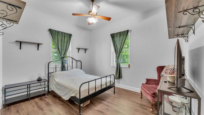 Bedroom, Interior, Wood Texture Flooring