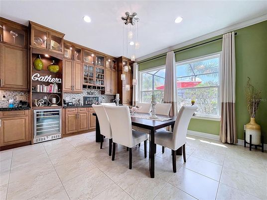 Dining room, Interior, Kitchen, Pendant Lights, Recessed Lighting