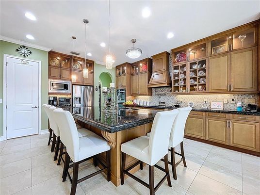 Interior, Kitchen, Pendant Lights, Recessed Lighting, Stainless Steel Appliances