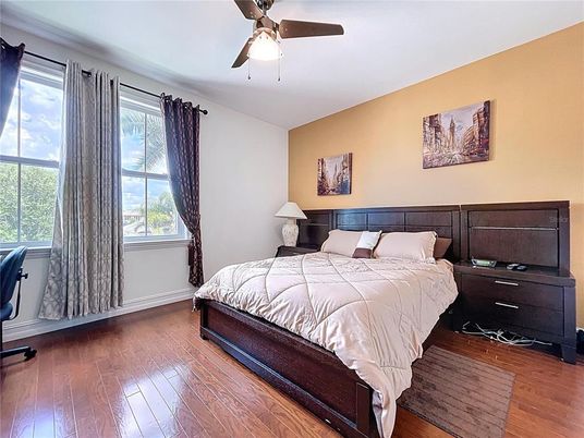 Bedroom, Interior, Wood Texture Flooring