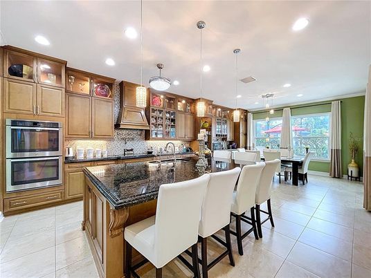 Dining room, Interior, Kitchen, Pendant Lights, Recessed Lighting