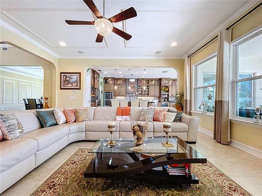Interior, Kitchen, Living room, Pendant Lights, Recessed Lighting