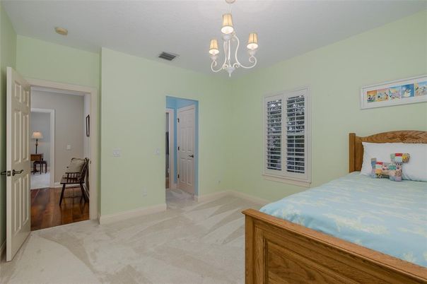 Bedroom, Chandelier, Interior