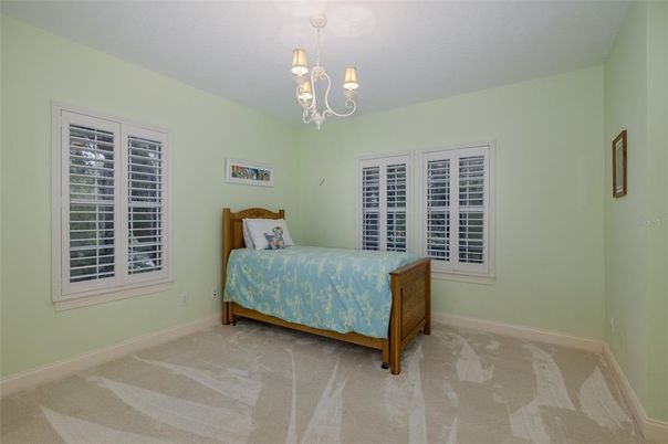 Bedroom, Chandelier, Interior